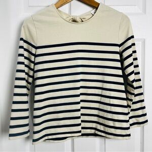 Sézane Paris Breton Striped Tie-Back Top – 100% Cotton – Size M